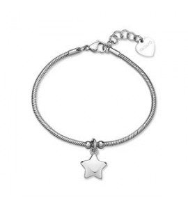Bracciale Gioielli Sagapò Click in acciaio con Stella SCK287