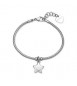 Bracciale Gioielli Sagapò Click in acciaio con Stella SCK287