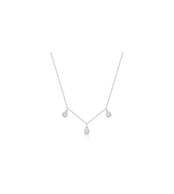 Collana Gioielli Sagapò Dazzly in acciaio con cristalli bianchi sdz141