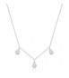 Collana Gioielli Sagapò Dazzly in acciaio con cristalli bianchi sdz141