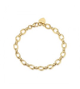 Bracciale Gioielli Sagapò Chunky in acciaio dorato catena SHK117