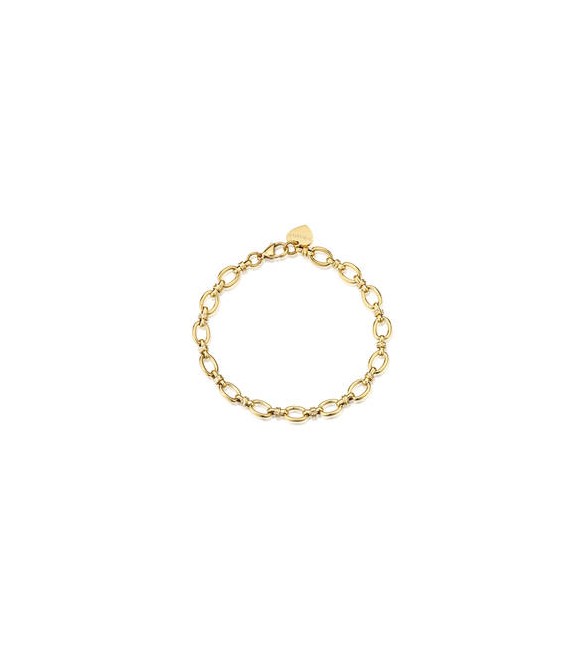 Bracciale Gioielli Sagapò Chunky in acciaio dorato catena SHK117