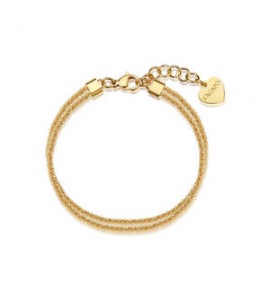 Bracciale Gioielli Sagapò Chunky in acciaio dorato SHK113