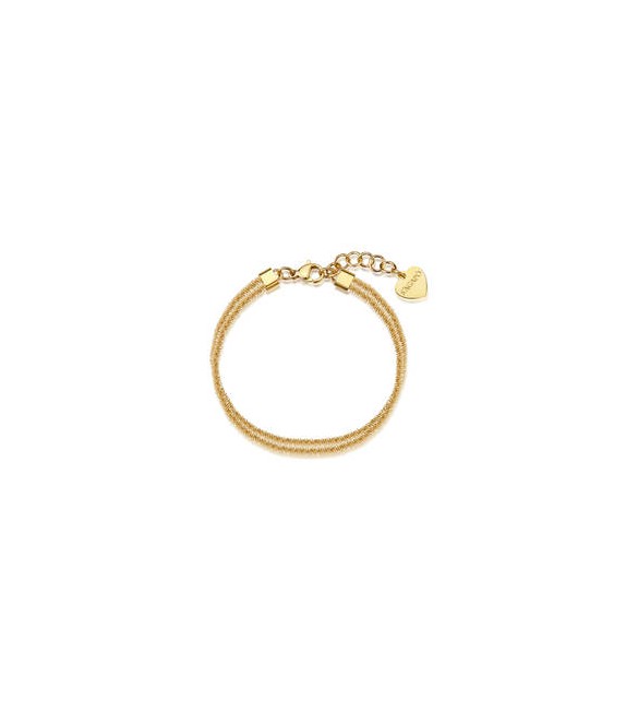 Bracciale Gioielli Sagapò Chunky in acciaio dorato SHK113