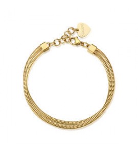 Bracciale Gioielli Sagapò Chunky in acciaio dorato SHK119