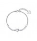 Bracciale Gioielli Sagapò Dazzly in acciaio con cristalli e cuore sdz151