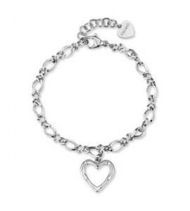Bracciale Gioielli Sagapò Emotion in acciaio con Cuore SMO11