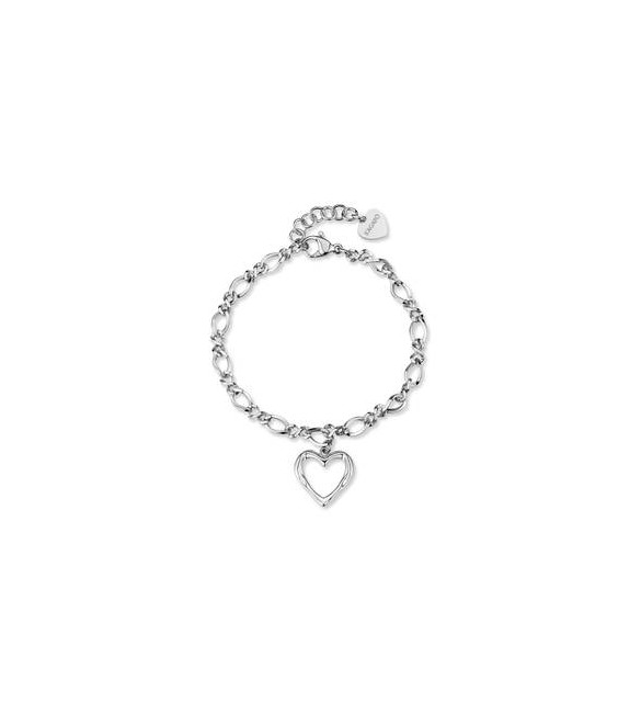 Bracciale Gioielli Sagapò Emotion in acciaio con Cuore SMO11