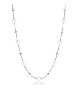 Collana Gioielli Brosway Perfect in acciaio con sfere e perle BPC48