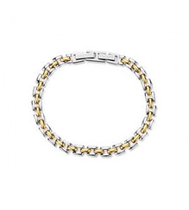 Bracciale Gioielli Sagapò Ripple in acciaio catena bicolore SRP99