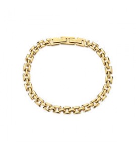 Bracciale Gioielli Sagapò Ripple in acciaio catena dorata SRP98