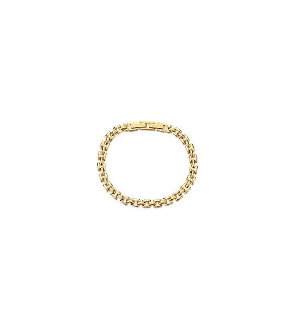 Bracciale Gioielli Sagapò Ripple in acciaio catena dorata SRP98
