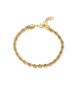 Bracciale Gioielli Sagapò Ripple in acciaio dorato catena torciglione SRP93
