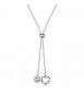 Collana a Y Gioielli Sagapò Aurora in acciaio con cuori sar59