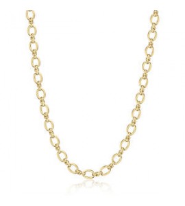 Collana Donna Gioielli Sagapò Chunky in acciaio dorato catena SHK109