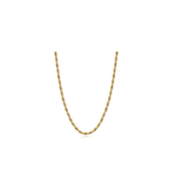 Collana Donna Gioielli Sagapò Chunky in acciaio dorato catena torciglione SHK107