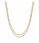 Collana Donna Gioielli Sagapò Chunky in acciaio dorato doppia catena SHK111