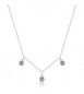 Collana Gioielli Sagapò Dazzly in acciaio con cristalli ametista sdz142