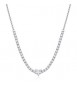 Collana Gioielli Sagapò Dazzly in acciaio con cristalli bianchi e cuore sdz147