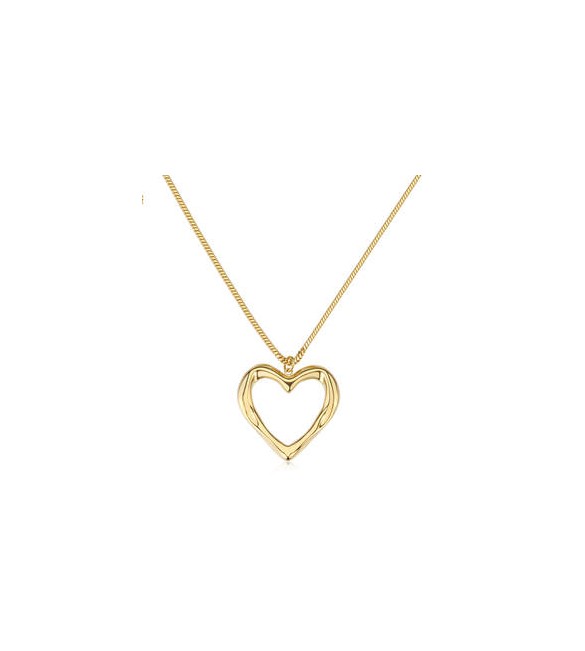 Collana Gioielli Sagapò Emotion in acciaio dorato con Cuore SMO02