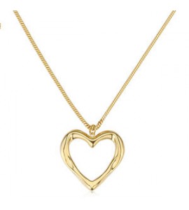 Collana Gioielli Sagapò Emotion in acciaio dorato con Cuore SMO02