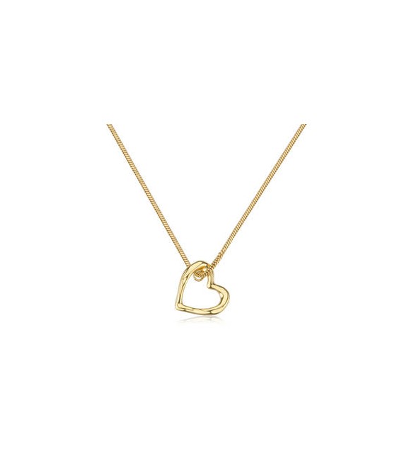 Collana Gioielli Sagapò Emotion in acciaio dorato con Cuore SMO04