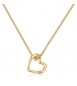 Collana Gioielli Sagapò Emotion in acciaio dorato con Cuore SMO04