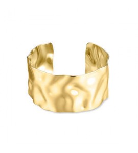 Bracciale rigido Gioielli Sagapò Emotion in acciaio dorato SMO14