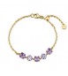 Bracciale Gioielli Brosway Dreaming in acciaio dorato con cubic zirconia ametista BIG13