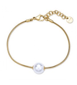 Bracciale Gioielli Brosway Perfect in acciaio dorato con perla di conchiglia bpc53