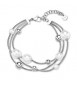Bracciale Gioielli Brosway Perfect in acciaio multifilo con sfere e perla di conchiglia bpc58