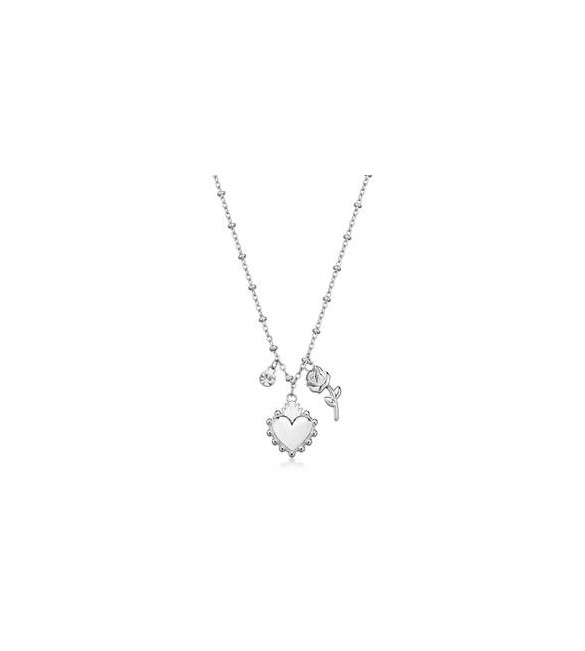 Collana Gioielli Brosway Chakra in acciaio con cuore BHKN181