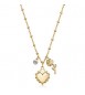 Collana Gioielli Brosway Chakra in acciaio dorato con cuore BHKN182