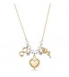 Collana Gioielli Brosway Chakra in acciaio dorato con cuore e infinito BHKN184