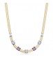 Collana Gioielli Brosway Dreaming in acciaio dorato con cubic zirconia ametista BIG06