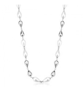 Collana Gioielli Brosway Perfect in acciaio con perla di conchiglia bpc70