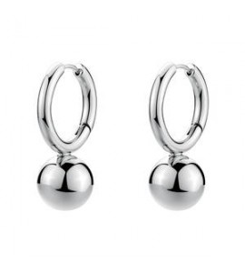 Orecchini Cerchio Gioielli Brosway Perfect in acciaio con sfera bpc64