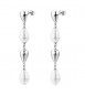 Orecchini Gioielli Brosway Perfect in acciaio con gocce e perla di conchiglia bpc76