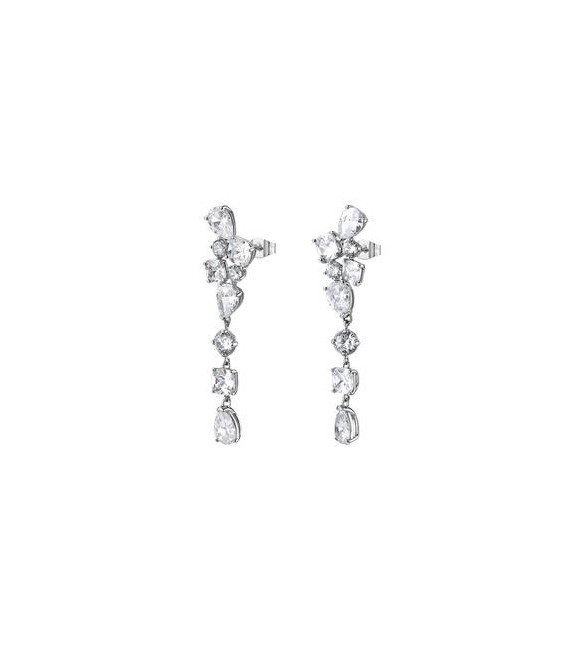 Orecchini Gioielli Brosway Dreaming in acciaio con cubic zirconia chiari BIG24