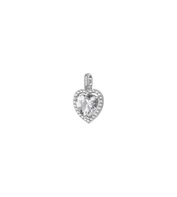 Pendente Gioielli Fancy by Brosway in argento zircone cuore bianco FIW163