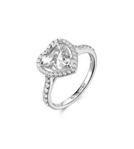 Anello Gioielli Fancy by Brosway in argento cuore bianco misura 16 FIW166D
