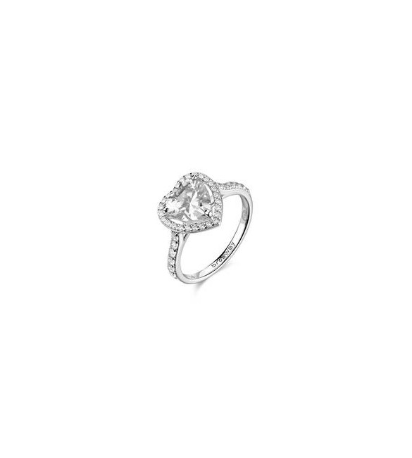 Anello Gioielli Fancy by Brosway in argento cuore bianco misura 16 FIW166D