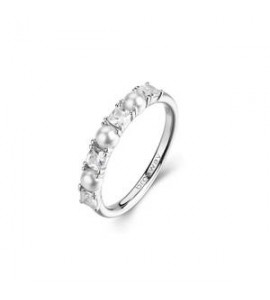 Anello Gioielli Fancy by Brosway in argento perla e zirconi bianchi misura 14 FIW178C