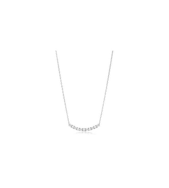 Collana Gioielli Fancy by Brosway in argento centrale perle e zirconi bianchi FIW171