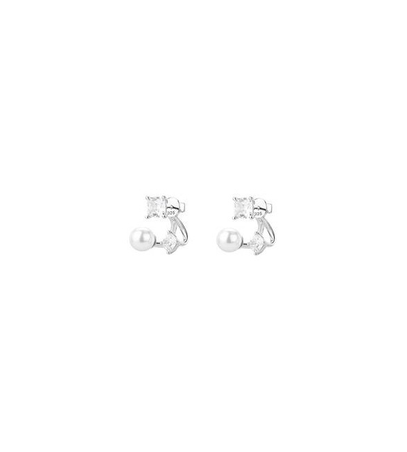 Orecchini Gioielli Fancy by Brosway in argento zircone e perla FIW174