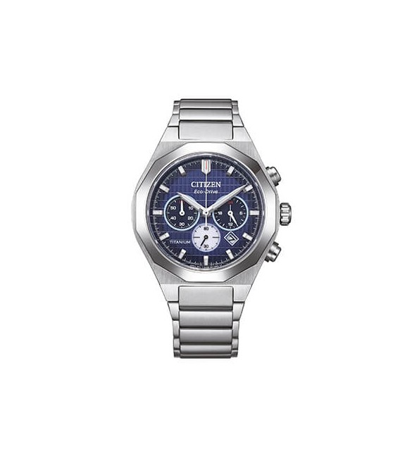 Orologio Cronografo Uomo Citizen Zenshin Super Titanio blu CA4691-59L