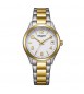 Orologio Solo Tempo Donna Vagary by Citizen Timeless bicolore dorato bianco ib9-638-11
