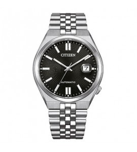 Orologio Solo Tempo Uomo Citizen Automatico Bicolore Tsuyosa nero nk0020-55e