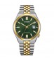 Orologio Solo Tempo Uomo Citizen Automatico Bicolore Tsuyosa verde nk0024-54x