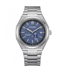 Orologio Solo Tempo Uomo Citizen Automatico Super Titanio blu nj0180-80l